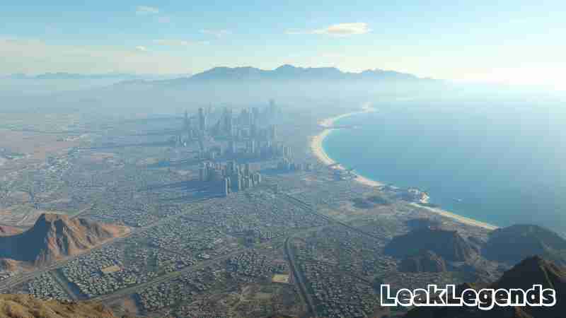 Grand Theft Auto 6 Map Size Estimated to be Twice as Big as GTA 5, Concept art for illustrative purpose - Monok